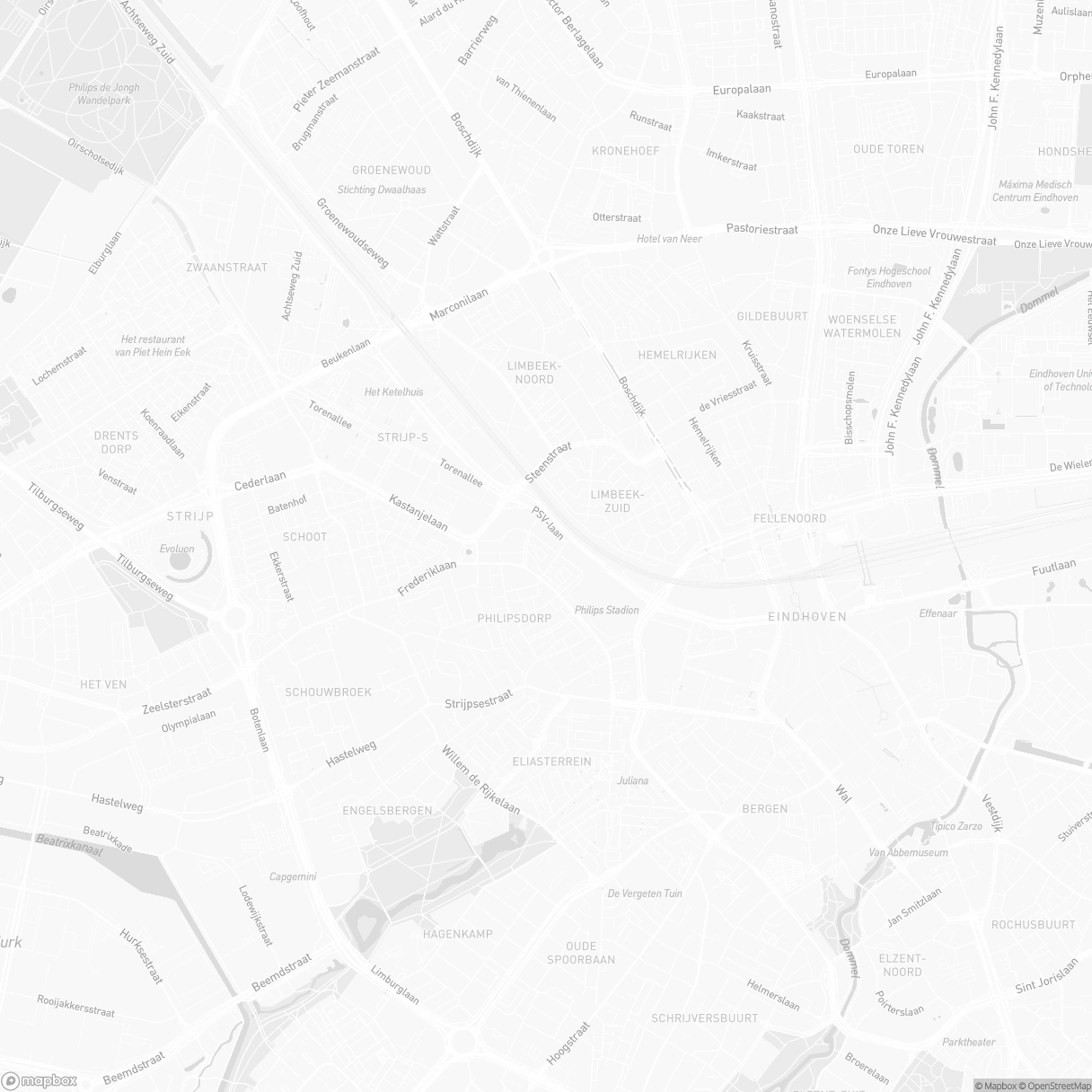 Kaart van plaats in Nederland